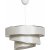 Coupe loftslampe - Beige/slv