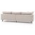 Hedlunda 3-personers sofa XL - Beige fljl + Mbelplejest til tekstiler