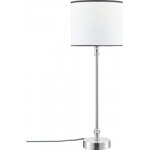 Liam bordlampe - Hvid/sort/krom - 58 cm