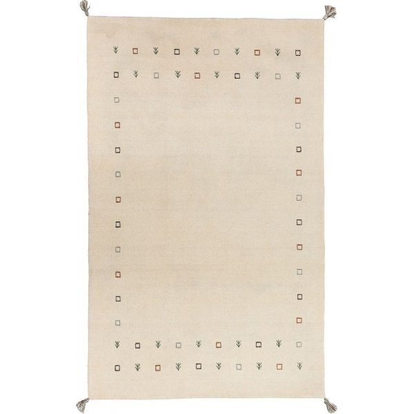 Hndvvet uldtppe Gabbeh - Offwhite
