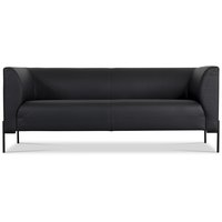 Mistral 2,5-personers skindsofa - Sort (læder) Mistral 2,5-personers skindsofa - Sort (læder)