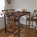 Kundebillede Vintage barbord 130 - Rustik elm