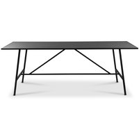 Toscana spisebord 206 cm - brunbejdset egefolie Toscana spisebord 206 cm - brunbejdset egefolie
