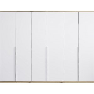 Lyn garderobe 270 x 52 x 206 cm - Hvid