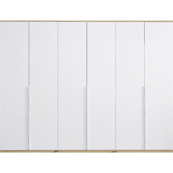 Lyn garderobe 270 x 52 x 206 cm - Hvid