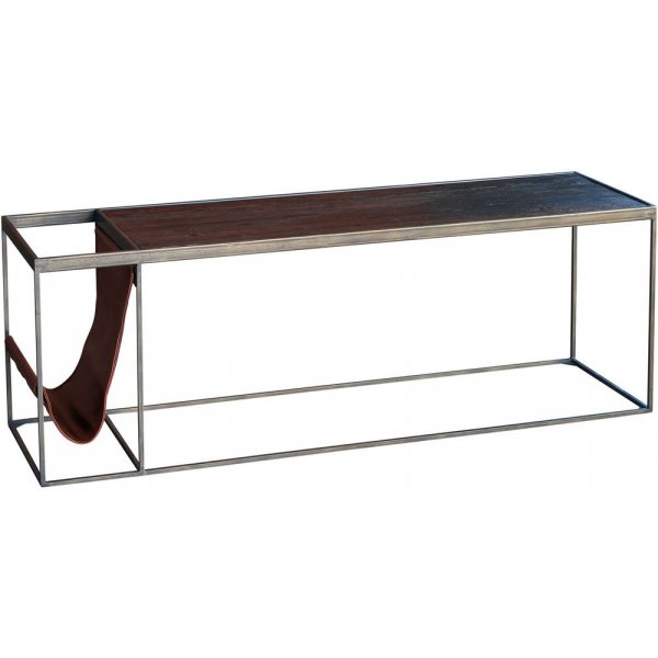 Flakeberg sofabord 140 x 40 cm - Rustik alm