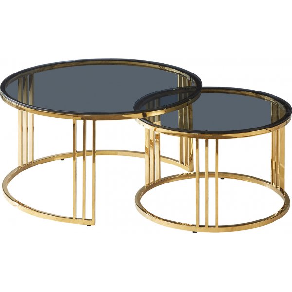 Wien sofabord 60/80 cm - Guld
