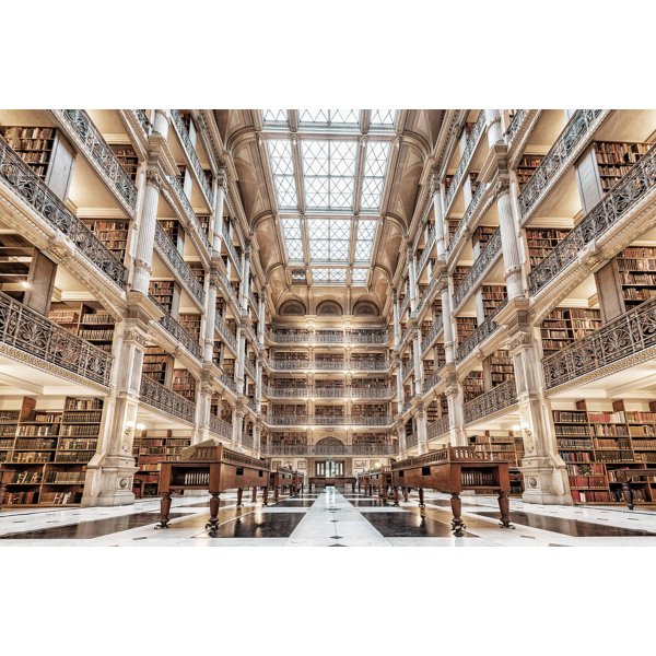 Glasplade Library - 120x80 cm
