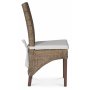 Croco spisebordsstol med hynde - Rattan