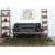Dominic 2-personers sofa i sort kunstlder + Mbelplejest til tekstiler