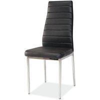 Spisestol Camarillo - Sort (PU) / Krom Spisestol Camarillo - Sort (PU) / Krom