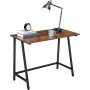 Dumas skrivebord 100 x 50 cm - Brun/sort