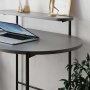 Lob skrivebord 100x72 cm - Antracit