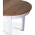 Fr spisebordsst; spisebord 160/210x90 cm - Hvid / olieret eg med 6 stk. Skagen stole med kryds i ryggen, grt sde