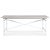 Crystal spisebord 200 cm (Fishbone) - Hvid / Whitewash + Mbelplejest til tekstiler