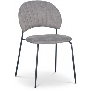 Hogrn stol - Gr stof/sort + Mbelplejest til tekstiler