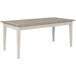 Hvaler spisebord 180 cm - Antik grå / lysbejdset eg