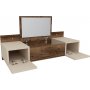 Zakkum toiletbord 100 x 39 cm - Beige/brun