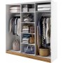 Dentro garderobe 220x215 cm - Hvid/stirling eg