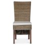 Croco spisebordsstol med hynde - Rattan