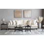 Sofa beige 4-personers med lse hynder - Remy