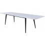 Hendry spisebord 195-285 cm - Hvid/sort