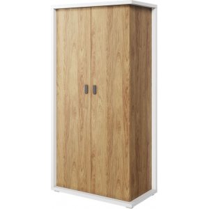 Simi garderobe 100 cm - Hickory/hvid