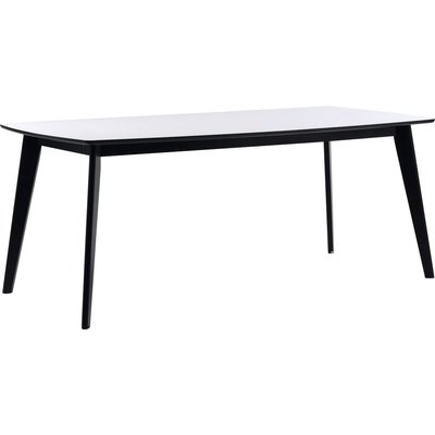 Mckenzie spisebord 190 cm - Hvid/sort