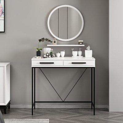 Sane toiletbord 90 x 45 cm - Hvid