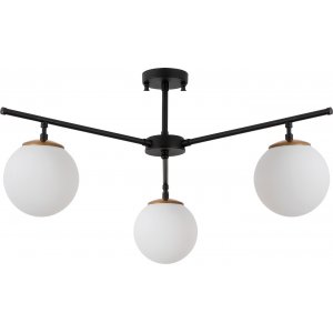 Atlas loftslampe 10250 - Sort/guld/hvid