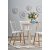 Berivan udtrkbart spisebord 102-142 cm - Hvid + Mbelplejest til tekstiler