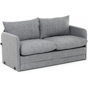 Saga 2-personers sovesofa - Lysegr