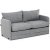 Saga 2-personers sovesofa - Lysegr