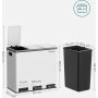 Daloa affaldsspand 54 l - Hvid