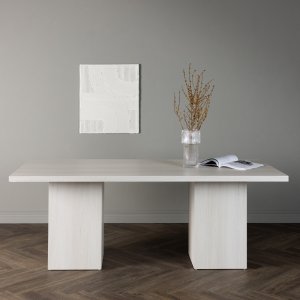 Olga spisebord 200 x 90 cm - Hvid Olga spisebord 200 x 90 cm - Hvid