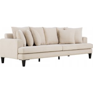 Sofa beige 4-personers med løse hynder - Remy Sofa beige 4-personers med løse hynder - Remy