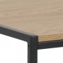 Seaford skrivebord 100 cm - Eg/sort