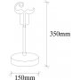 Beami bordlampe - Valnd/hvid
