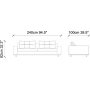 Army 3-personers sofa - Gr