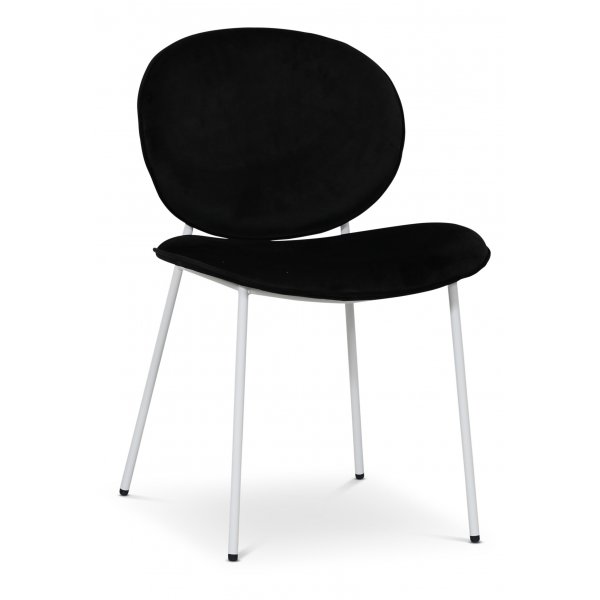 Palle stol - Sort (fljl) / Hvid