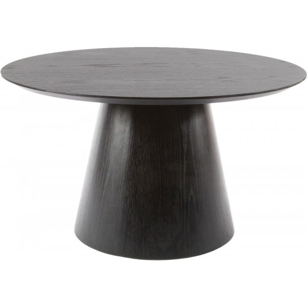 Madison sofabord 90 cm - Sortbejdset egetr/lakeret egefiner