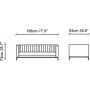 Pera 2-personers sofa - Gr