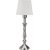 Therese bordlampe - Offwhite/antik slv - 43 cm