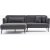 Revos divan sofa venstre - antracit