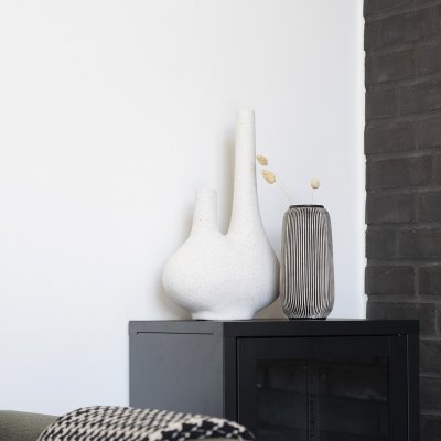 House Nordic vase 18 Sort/Hvid