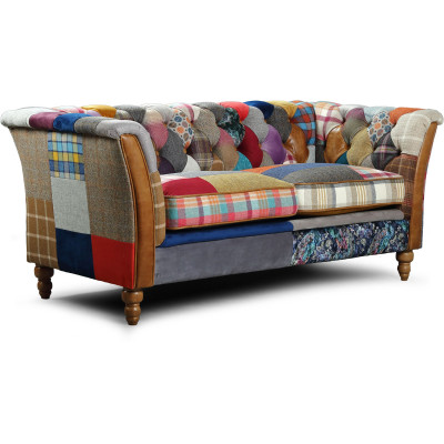 Ruthin 3-personers sofa - Patchwork
