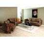 Balbus 3-personers sofa - Mrkebrun