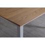 Fr spisebordsst: Bord 140 cm inkl. 4 Ms stole - Eg / hvid
