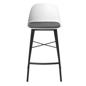 Drake hvid barstol med sdehynde SH68 cm