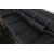 Dominic 3-personers sofa i sort kunstlder + Mbelplejest til tekstiler